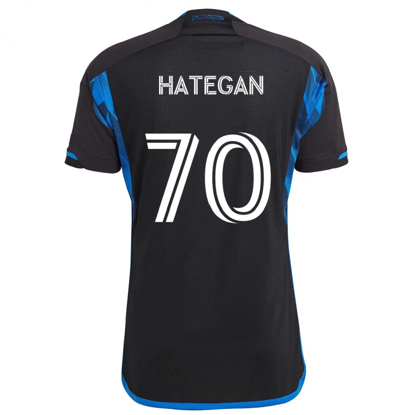 Danxen Kinder Roberto Hategan #70 Blau Schwarz Heimtrikot Trikot 2024/25 T-Shirt Schweiz