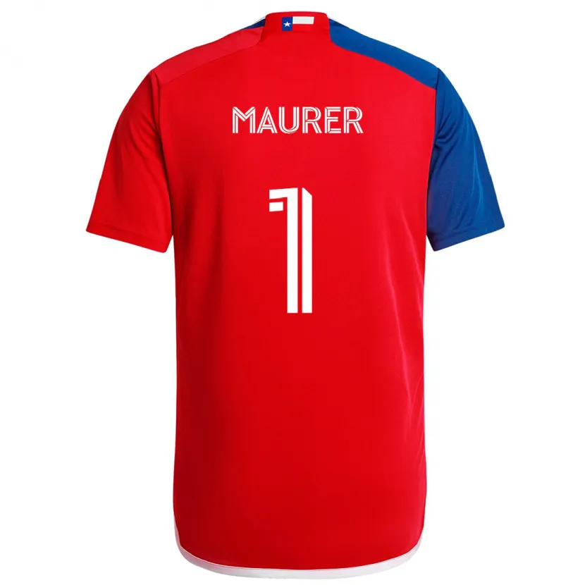 Danxen Kinder Jimmy Maurer #1 Blau Rot Heimtrikot Trikot 2024/25 T-Shirt Schweiz