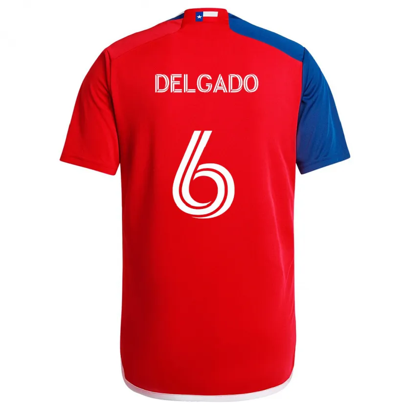 Danxen Kinder Patrickson Delgado #6 Blau Rot Heimtrikot Trikot 2024/25 T-Shirt Schweiz