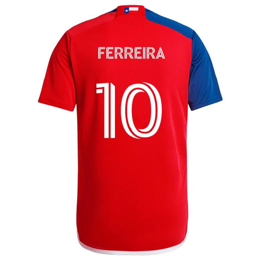 Danxen Kinder Jesús Ferreira #10 Blau Rot Heimtrikot Trikot 2024/25 T-Shirt Schweiz