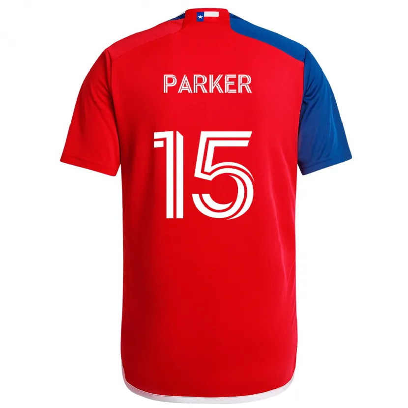 Danxen Kinder Isaiah Parker #15 Blau Rot Heimtrikot Trikot 2024/25 T-Shirt Schweiz