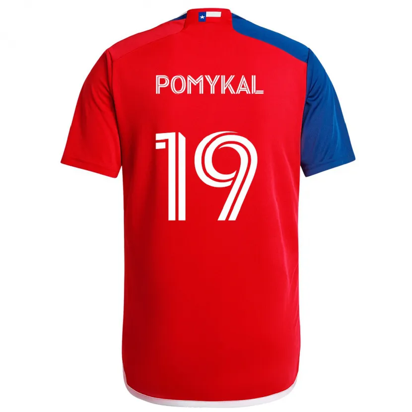 Danxen Kinder Paxton Pomykal #19 Blau Rot Heimtrikot Trikot 2024/25 T-Shirt Schweiz