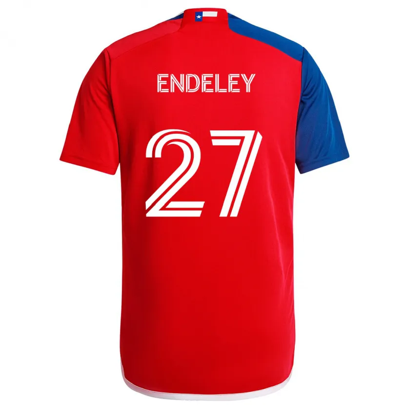 Danxen Kinder Herbert Endeley #27 Blau Rot Heimtrikot Trikot 2024/25 T-Shirt Schweiz