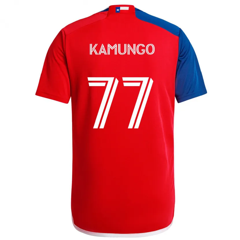 Danxen Kinder Bernard Kamungo #77 Blau Rot Heimtrikot Trikot 2024/25 T-Shirt Schweiz