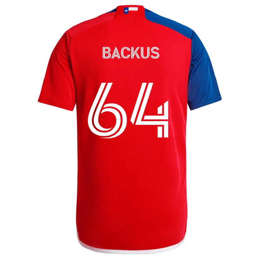 Danxen Kinder Braeden Backus #64 Blau Rot Heimtrikot Trikot 2024/25 T-Shirt Schweiz