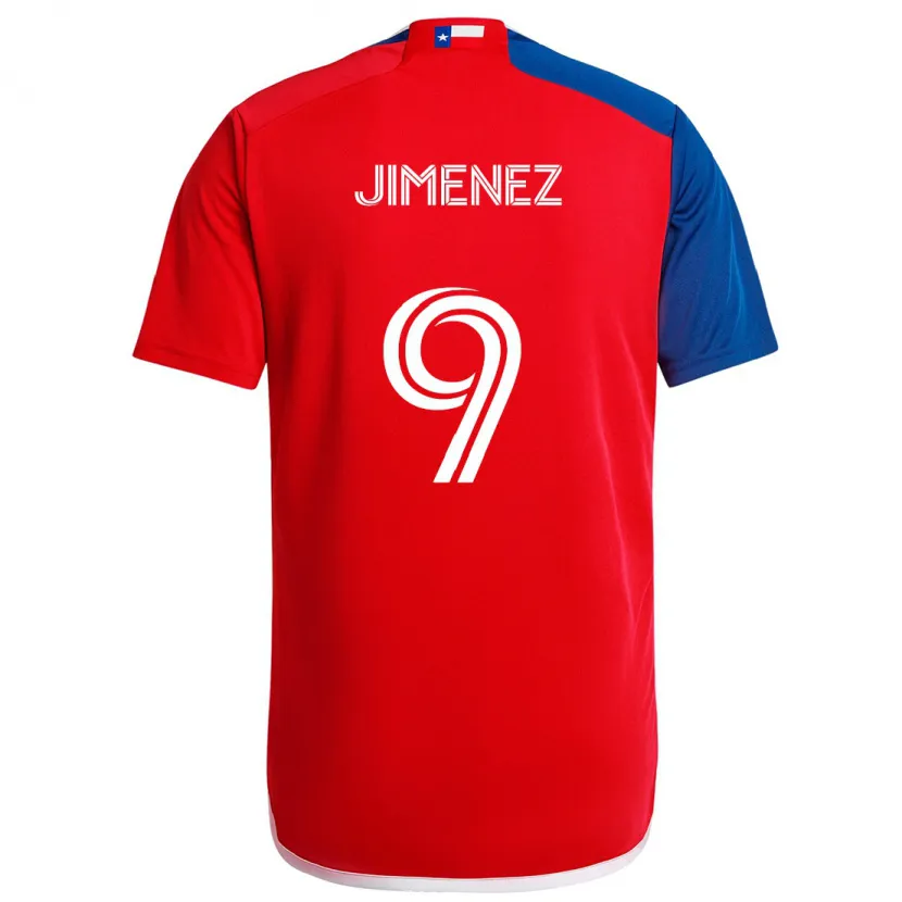 Danxen Kinder Jesús Jiménez #9 Blau Rot Heimtrikot Trikot 2024/25 T-Shirt Schweiz