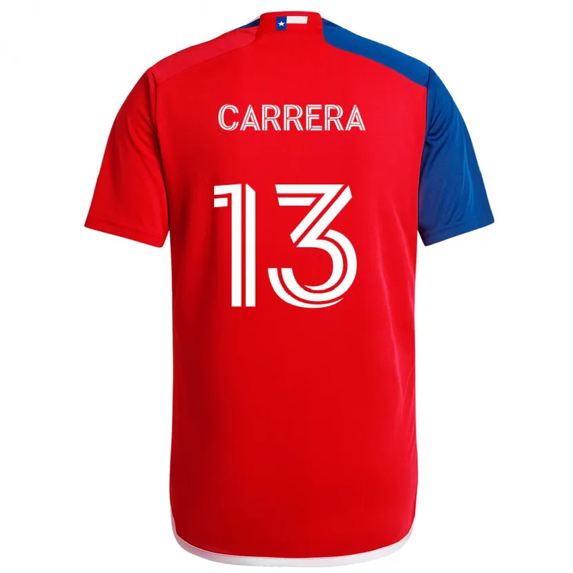 Danxen Kinder Antonio Carrera #13 Blau Rot Heimtrikot Trikot 2024/25 T-Shirt Schweiz