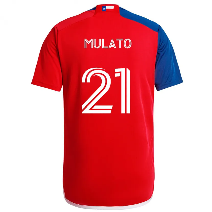 Danxen Kinder José Mulato #21 Blau Rot Heimtrikot Trikot 2024/25 T-Shirt Schweiz