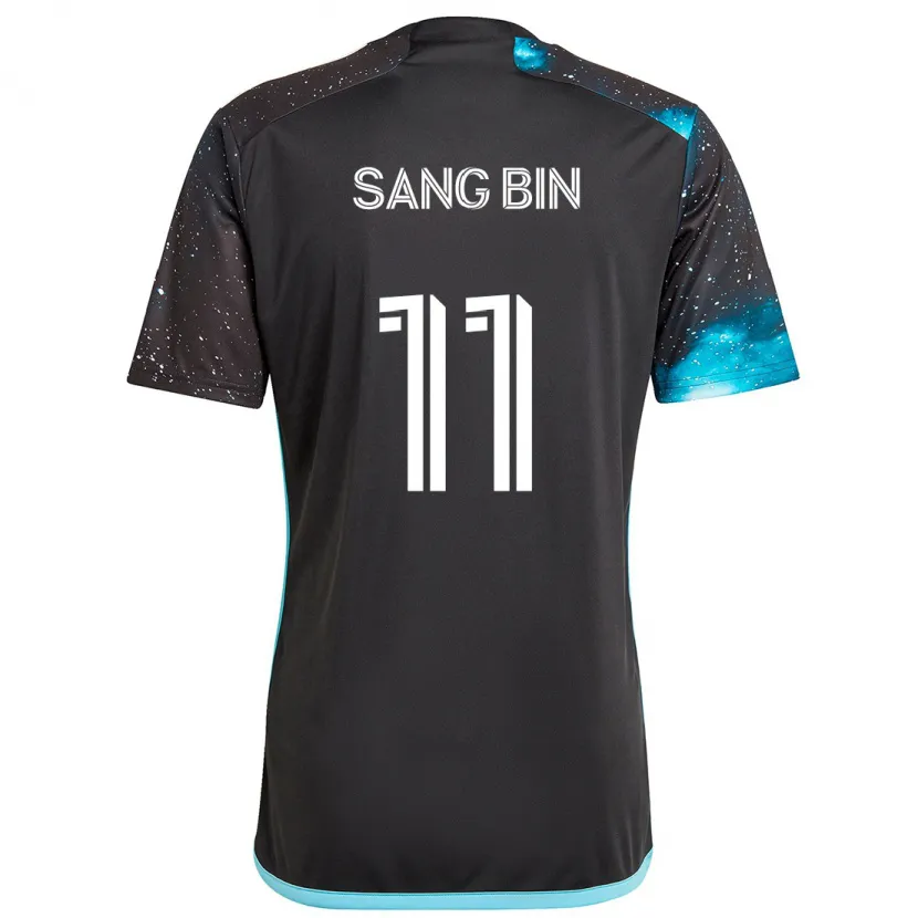 Danxen Kinder Sang-Bin Jeong #11 Schwarz Blau Heimtrikot Trikot 2024/25 T-Shirt Schweiz