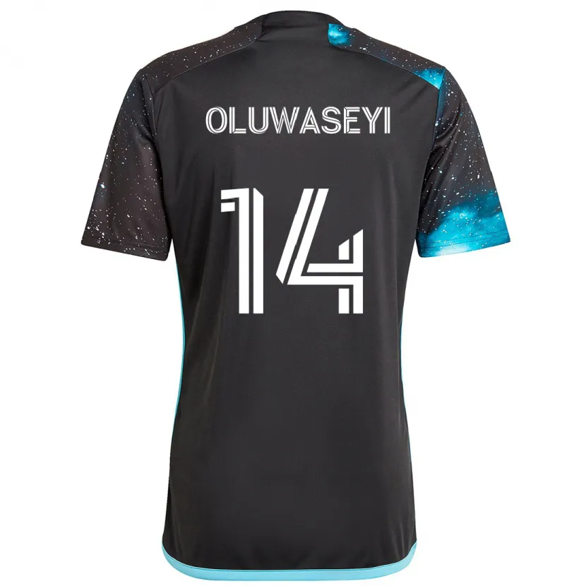 Danxen Kinder Tani Oluwaseyi #14 Schwarz Blau Heimtrikot Trikot 2024/25 T-Shirt Schweiz