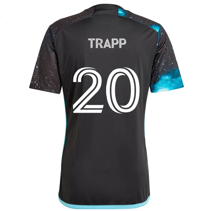 Danxen Kinder Wil Trapp #20 Schwarz Blau Heimtrikot Trikot 2024/25 T-Shirt Schweiz