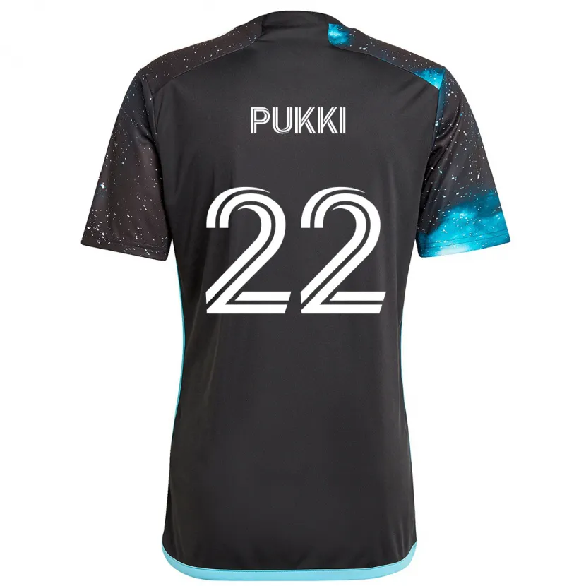 Danxen Kinder Teemu Pukki #22 Schwarz Blau Heimtrikot Trikot 2024/25 T-Shirt Schweiz