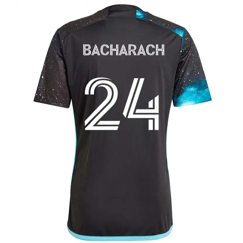 Danxen Kinder Hugo Bacharach #24 Schwarz Blau Heimtrikot Trikot 2024/25 T-Shirt Schweiz