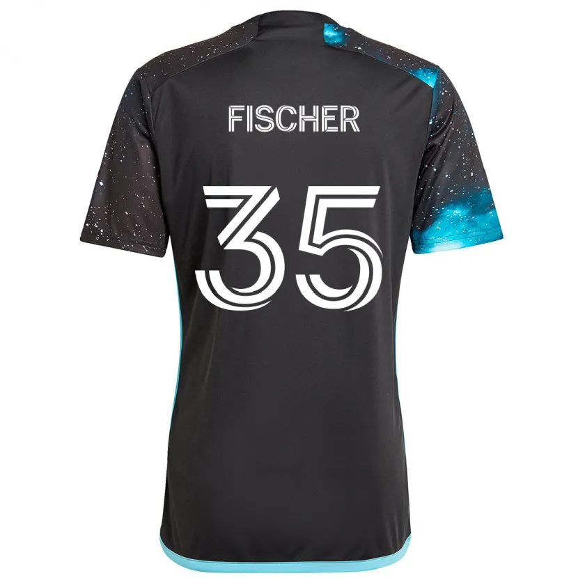 Danxen Kinder Britton Fischer #35 Schwarz Blau Heimtrikot Trikot 2024/25 T-Shirt Schweiz