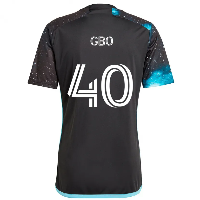 Danxen Kinder Cedrik Gbo #40 Schwarz Blau Heimtrikot Trikot 2024/25 T-Shirt Schweiz