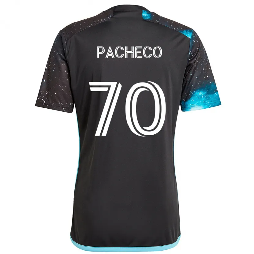 Danxen Kinder Diogo Pacheco #70 Schwarz Blau Heimtrikot Trikot 2024/25 T-Shirt Schweiz