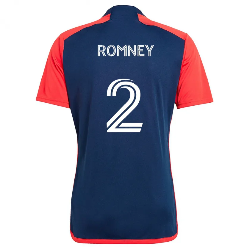 Danxen Kinder Dave Romney #2 Blau Rot Heimtrikot Trikot 2024/25 T-Shirt Schweiz