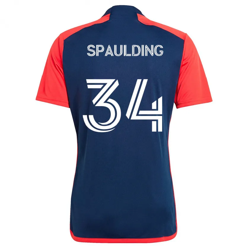 Danxen Kinder Ryan Spaulding #34 Blau Rot Heimtrikot Trikot 2024/25 T-Shirt Schweiz