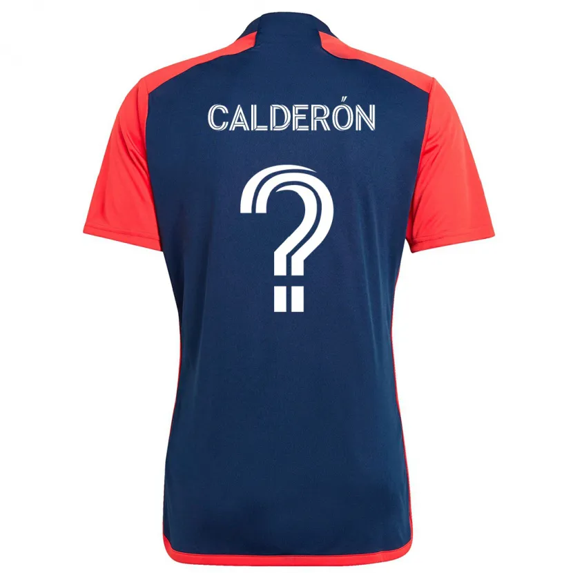 Danxen Kinder Gio Calderón #0 Blau Rot Heimtrikot Trikot 2024/25 T-Shirt Schweiz