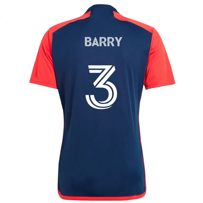 Danxen Kinder Hesron Barry #3 Blau Rot Heimtrikot Trikot 2024/25 T-Shirt Schweiz