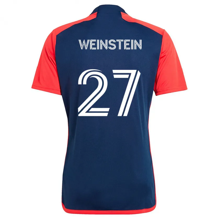 Danxen Kinder Max Weinstein #27 Blau Rot Heimtrikot Trikot 2024/25 T-Shirt Schweiz