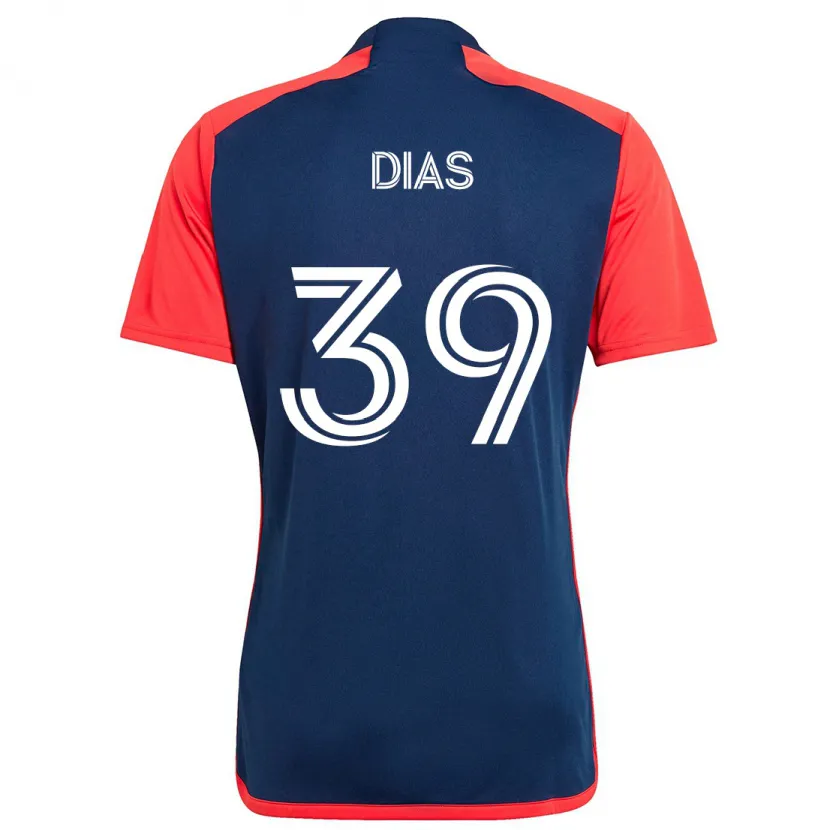 Danxen Kinder Marcos Dias #39 Blau Rot Heimtrikot Trikot 2024/25 T-Shirt Schweiz