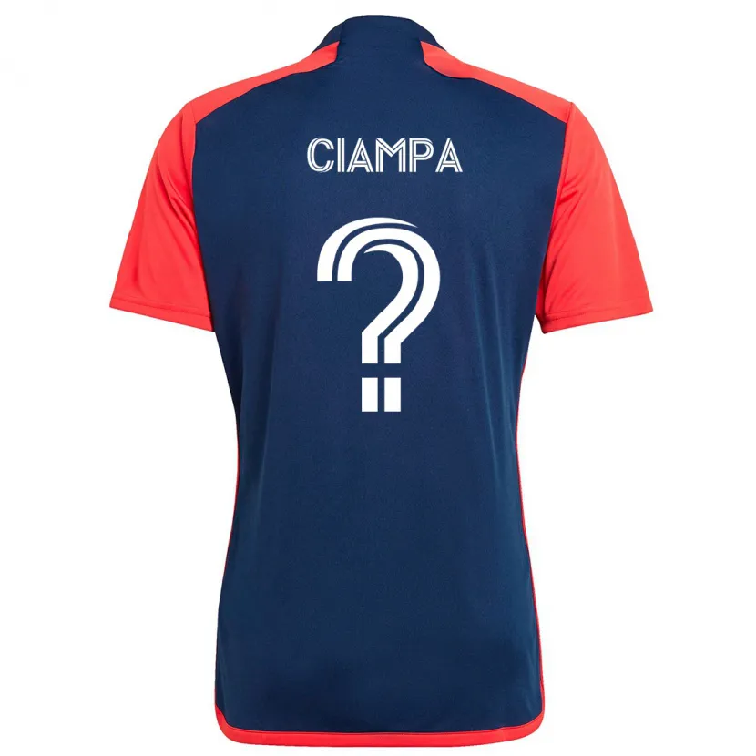 Danxen Kinder Giuseppe Ciampa #0 Blau Rot Heimtrikot Trikot 2024/25 T-Shirt Schweiz