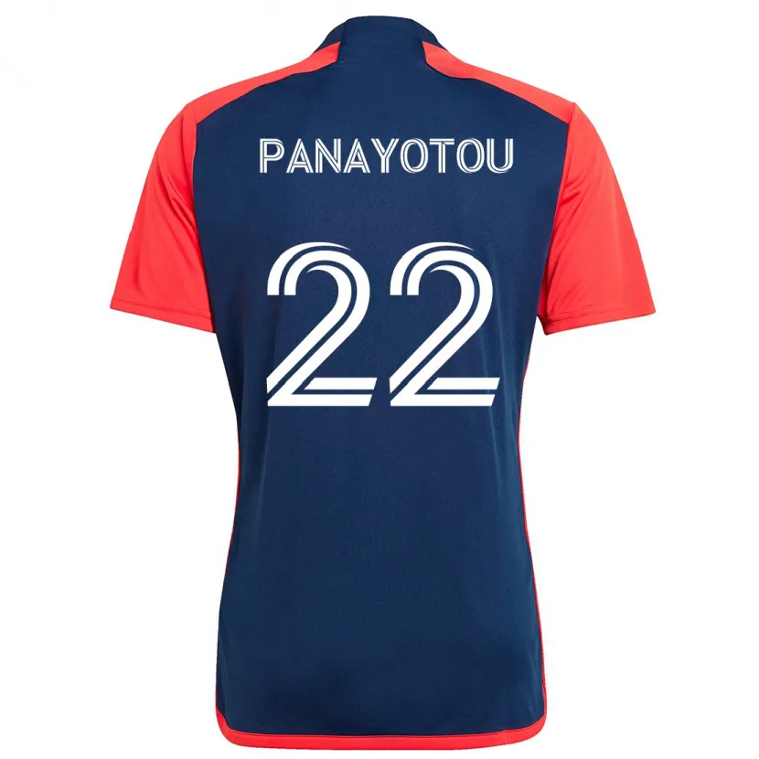 Danxen Kinder Jack Panayotou #22 Blau Rot Heimtrikot Trikot 2024/25 T-Shirt Schweiz