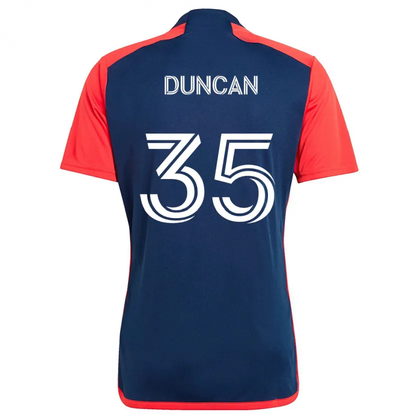 Danxen Kinder Nakye Greenidge-Duncan #35 Blau Rot Heimtrikot Trikot 2024/25 T-Shirt Schweiz