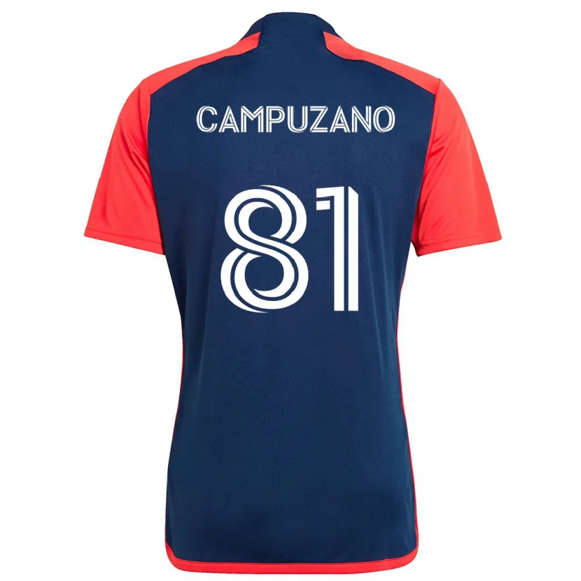 Danxen Kinder Nico Campuzano #81 Blau Rot Heimtrikot Trikot 2024/25 T-Shirt Schweiz