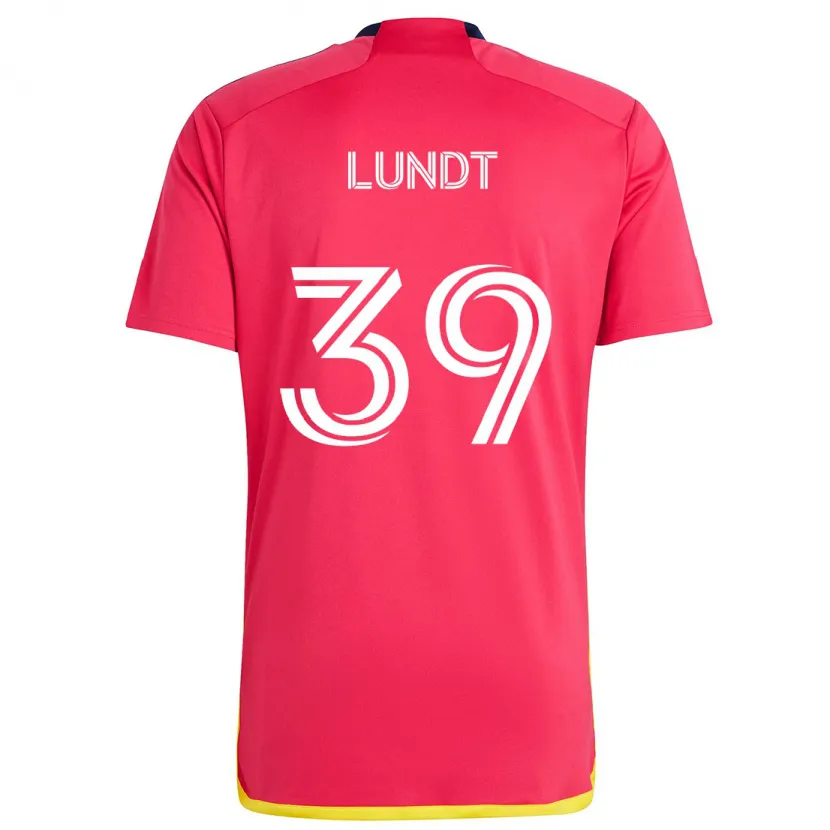 Danxen Kinder Ben Lundt #39 Rot Blau Heimtrikot Trikot 2024/25 T-Shirt Schweiz