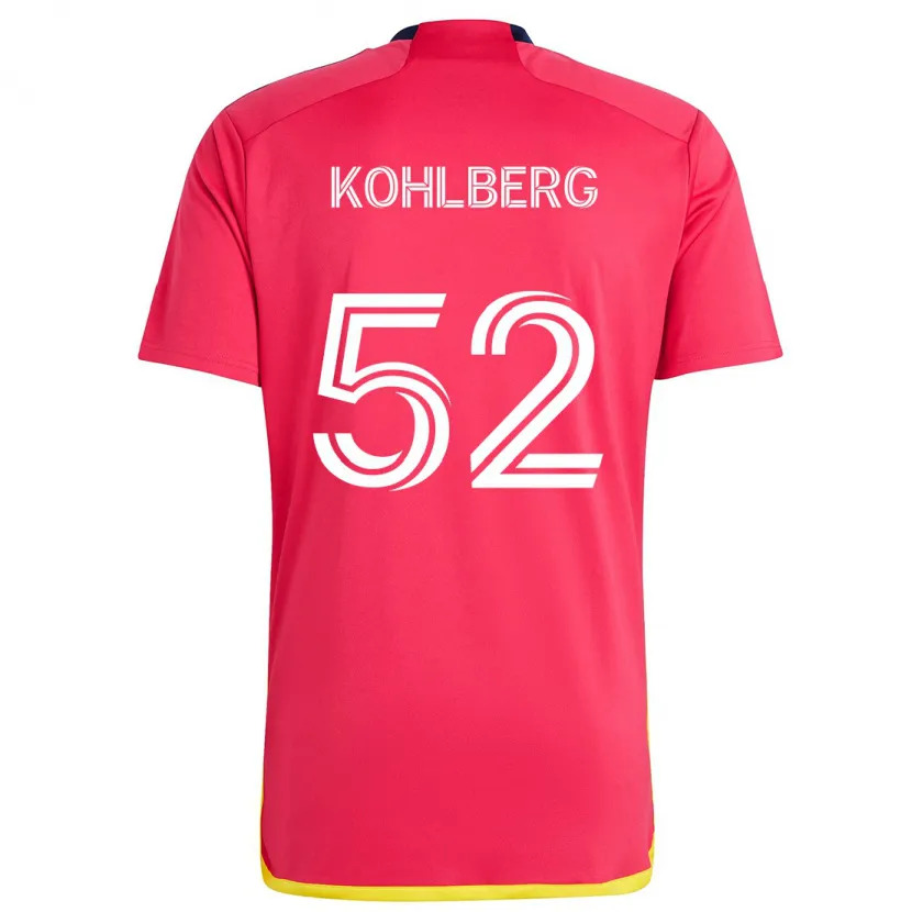 Danxen Kinder Andrew Kohlberg #52 Rot Blau Heimtrikot Trikot 2024/25 T-Shirt Schweiz