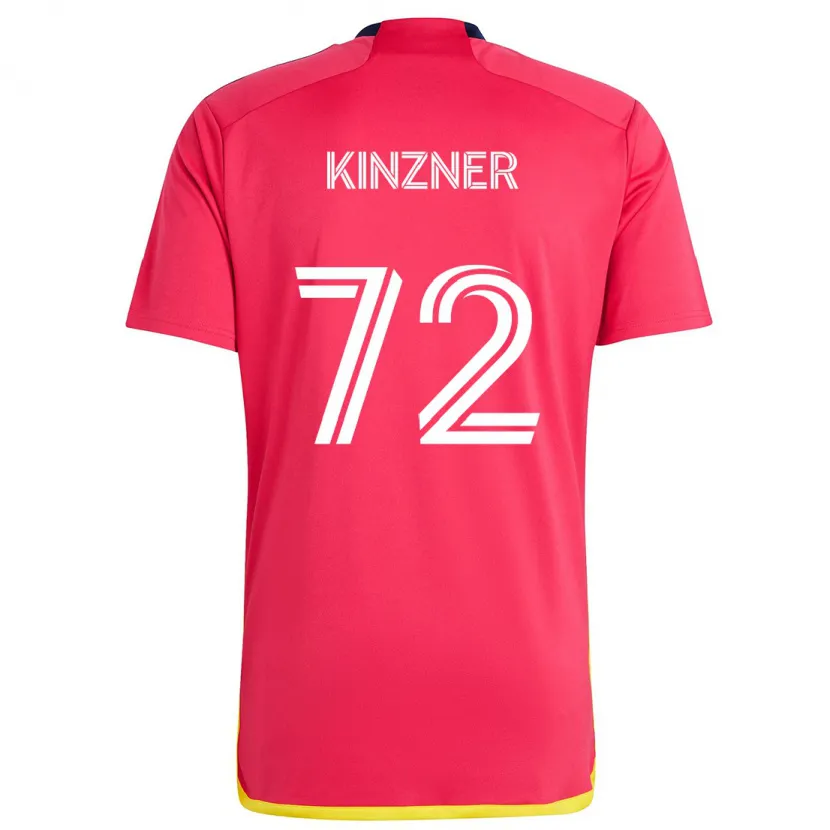 Danxen Kinder Eric Kinzner #72 Rot Blau Heimtrikot Trikot 2024/25 T-Shirt Schweiz