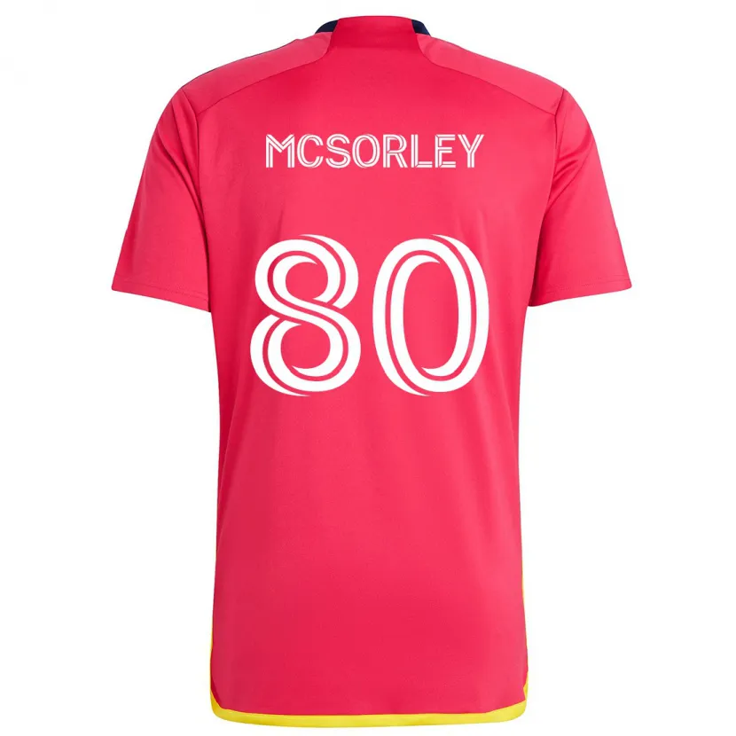 Danxen Kinder Brendan Mcsorley #80 Rot Blau Heimtrikot Trikot 2024/25 T-Shirt Schweiz