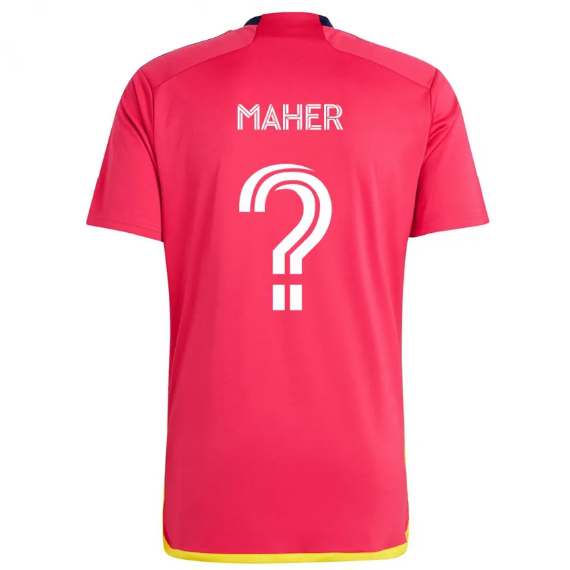 Danxen Kinder Josh Maher #0 Rot Blau Heimtrikot Trikot 2024/25 T-Shirt Schweiz