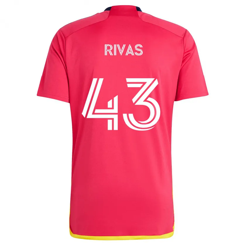 Danxen Kinder Sergio Rivas #43 Rot Blau Heimtrikot Trikot 2024/25 T-Shirt Schweiz