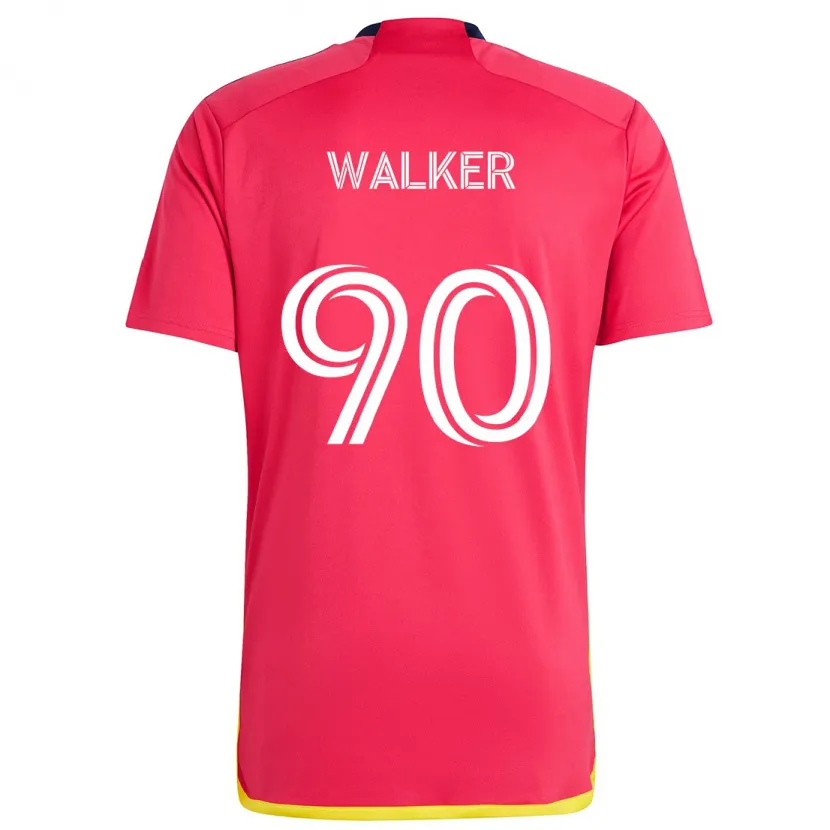 Danxen Kinder Eric Walker #90 Rot Blau Heimtrikot Trikot 2024/25 T-Shirt Schweiz