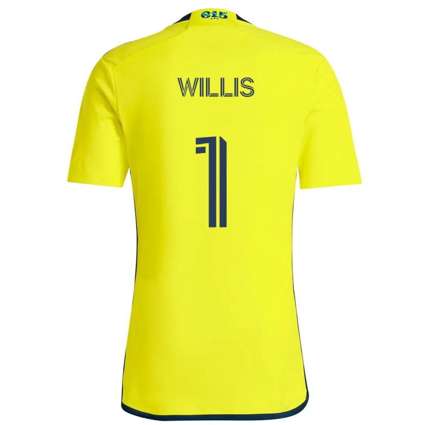 Danxen Kinder Joe Willis #1 Gelb Blau Heimtrikot Trikot 2024/25 T-Shirt Schweiz