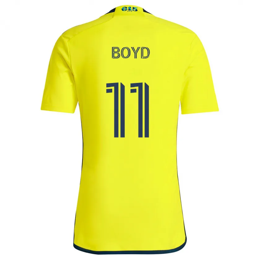 Danxen Kinder Tyler Boyd #11 Gelb Blau Heimtrikot Trikot 2024/25 T-Shirt Schweiz