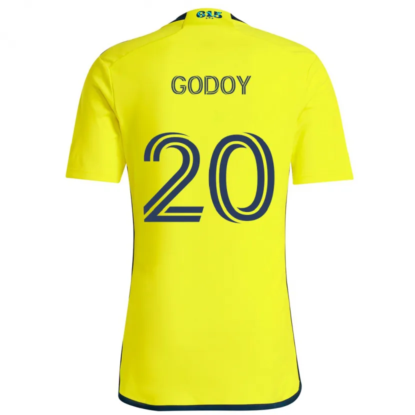 Danxen Kinder Aníbal Godoy #20 Gelb Blau Heimtrikot Trikot 2024/25 T-Shirt Schweiz