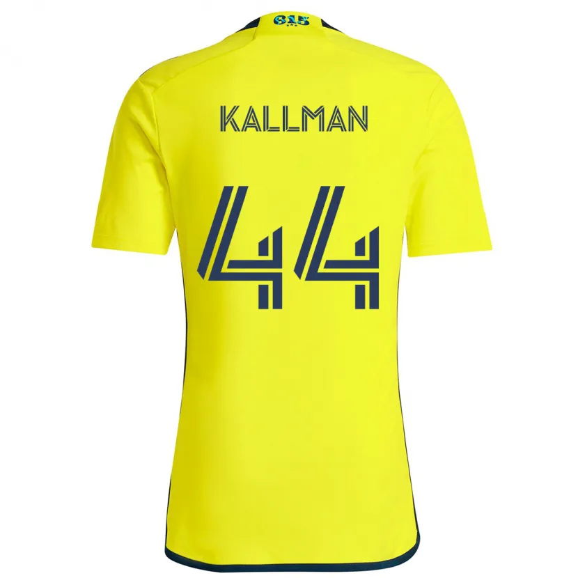 Danxen Kinder Brent Kallman #44 Gelb Blau Heimtrikot Trikot 2024/25 T-Shirt Schweiz