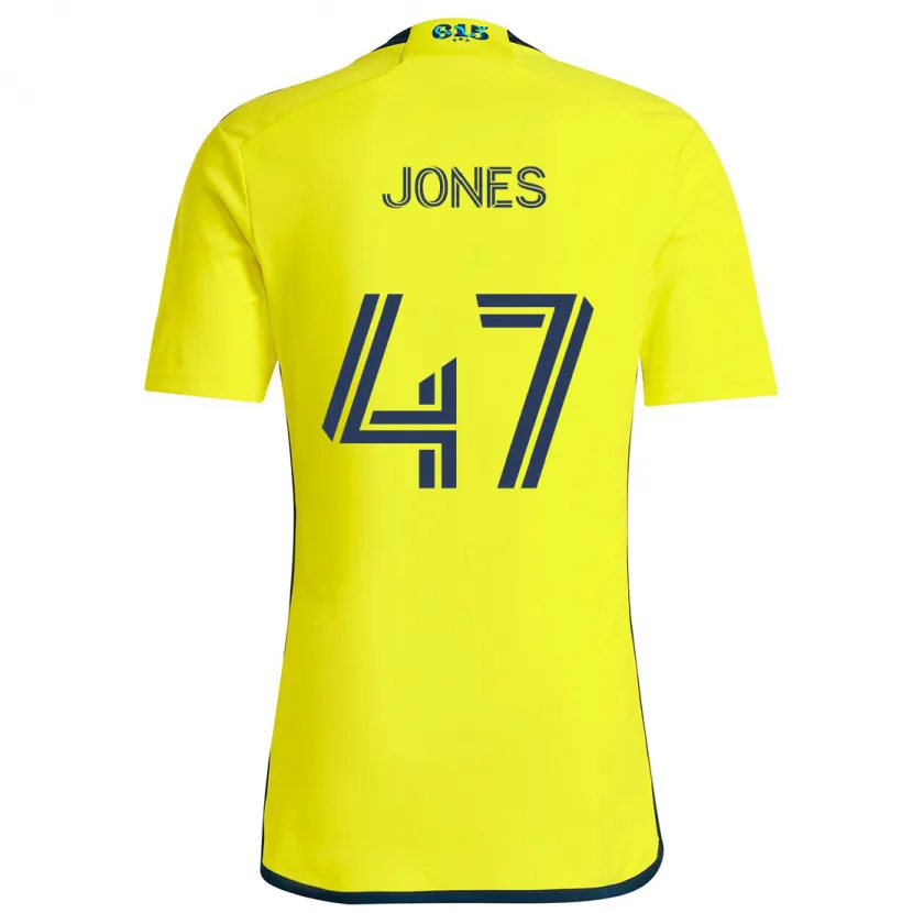 Danxen Kinder Isaiah Jones #47 Gelb Blau Heimtrikot Trikot 2024/25 T-Shirt Schweiz