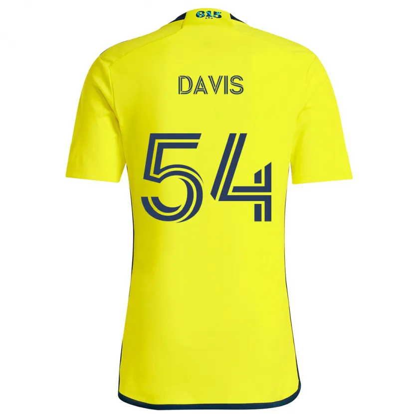 Danxen Kinder Sean Davis #54 Gelb Blau Heimtrikot Trikot 2024/25 T-Shirt Schweiz