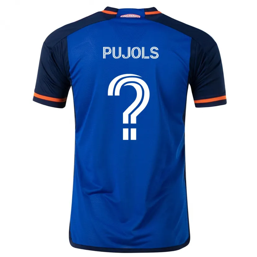 Danxen Kinder Pablo Pujols #0 Blau Weiss Heimtrikot Trikot 2024/25 T-Shirt Schweiz