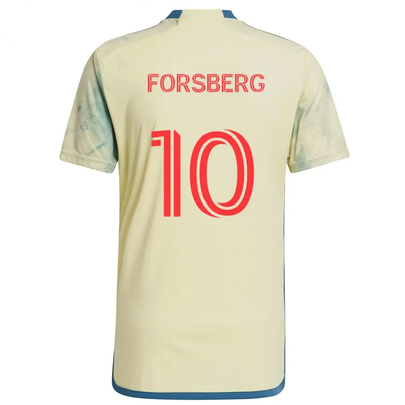 Danxen Kinder Emil Forsberg #10 Gelb Rot Blau Heimtrikot Trikot 2024/25 T-Shirt Schweiz