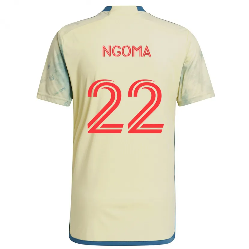 Danxen Kinder Serge Ngoma #22 Gelb Rot Blau Heimtrikot Trikot 2024/25 T-Shirt Schweiz