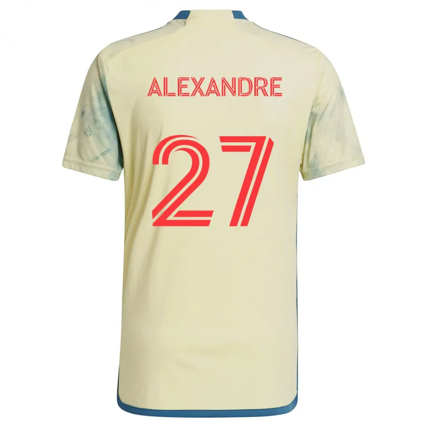 Danxen Kinder Davi Alexandre #27 Gelb Rot Blau Heimtrikot Trikot 2024/25 T-Shirt Schweiz