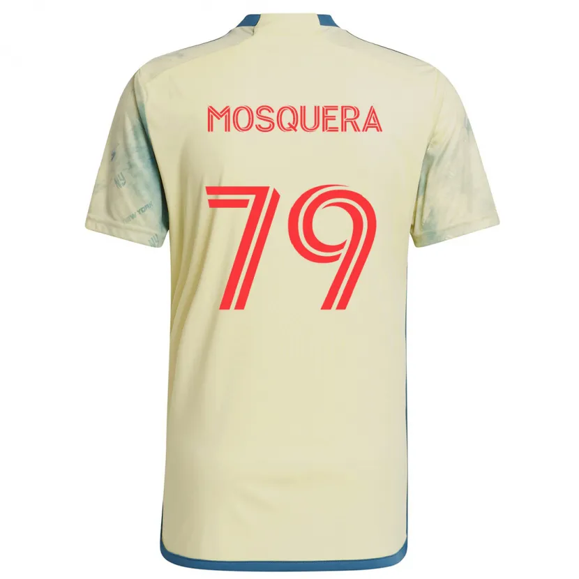 Danxen Kinder Rafael Mosquera #79 Gelb Rot Blau Heimtrikot Trikot 2024/25 T-Shirt Schweiz