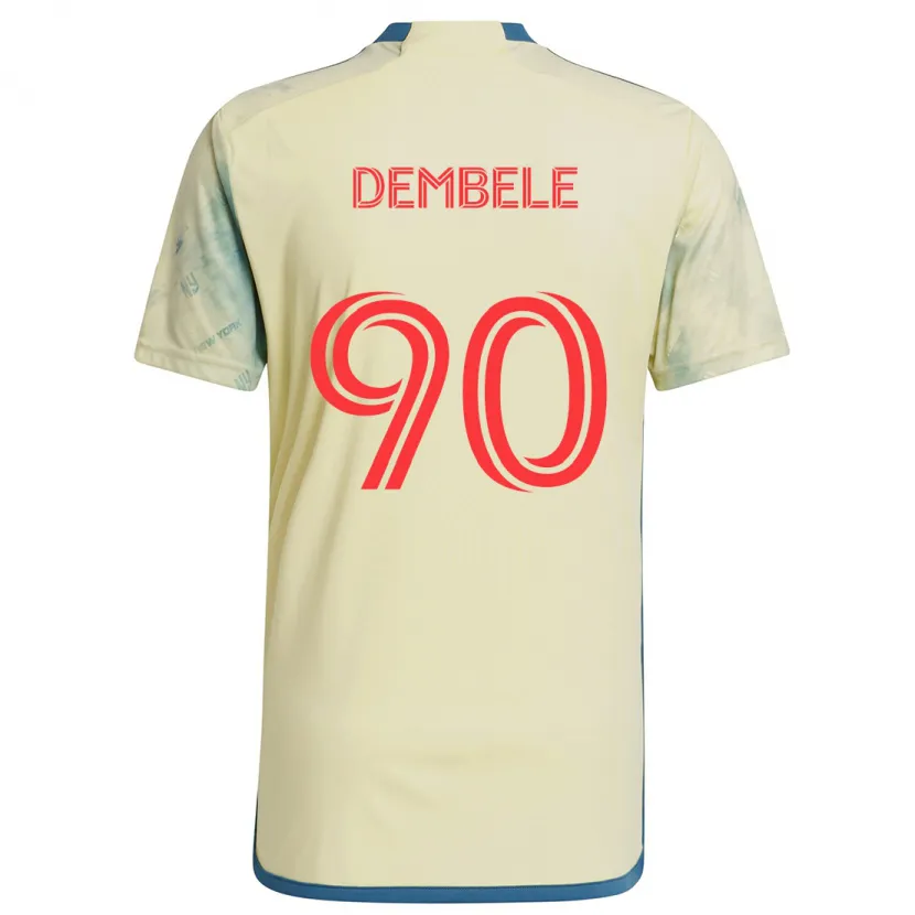 Danxen Kinder Malick Dembele #90 Gelb Rot Blau Heimtrikot Trikot 2024/25 T-Shirt Schweiz