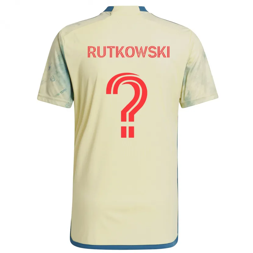 Danxen Kinder Alan Rutkowski #0 Gelb Rot Blau Heimtrikot Trikot 2024/25 T-Shirt Schweiz